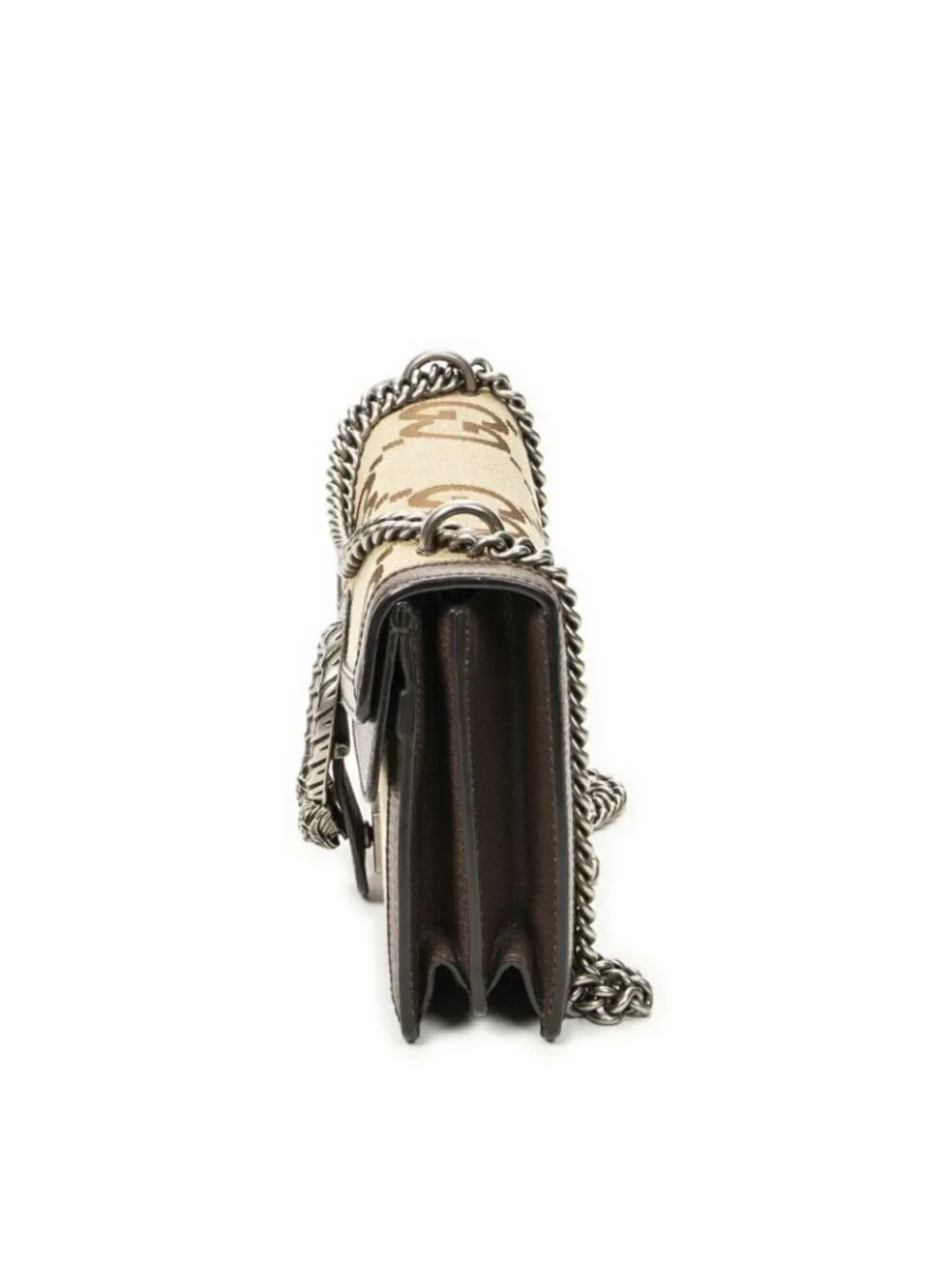 Gucci Small Dionysus Chain Crossbody Brown Beige Jumbo GG Canvas - Picture 3 of 10